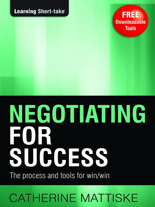 Title details for Negotiating for Success by Catherine Mattiske - Available